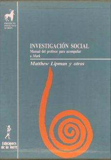 investigacion social: manual del profesor para acompañar a mark-9788486587840