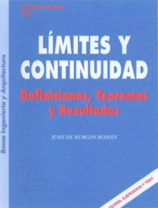 limites y continuidad: definiciones teoria y resultados-9788493778040