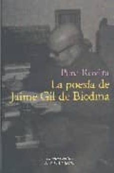 la poesia de jaime gil de biedma-9788496101340