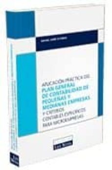 aplicacion practica del plan general de contabilidad de pymes-9788498980240