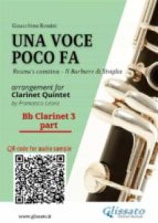 bb clarinet 3 part of "una voce poco fa" for clarinet quintet (ebook)-9791221378740