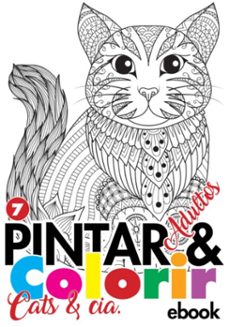 coleço pintar e colorir adulto - cats &amp; cia ed.07 (ebook)-cs editora / a10editora-3410004881050