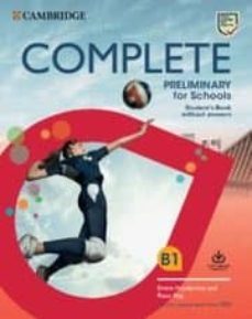 complete preliminary for schools student s book without answers with online practice-9781108539050