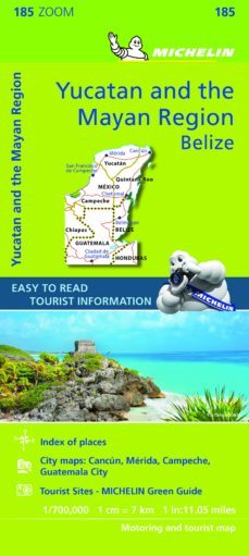 mapa zoom yucatan y pais maya 2019 (ingles)-9782067235250