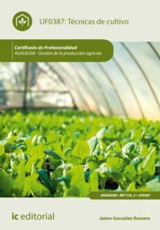 tecnicas de cultivo. agau0208 (ebook)-jaime gonzález romero-9788411033350