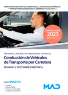 conduccion de vehiculos de transporte por carretera (grupo e2). programa 1. temario y test para especifica-9788414272350