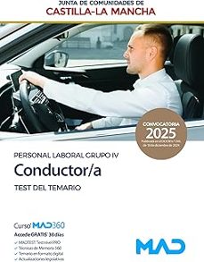 conductores. personal laboral de la junta de comunidades de casti lla-la mancha (grupo iv personal laboral). test-9788414291450