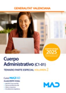 administrativo (c1-01). temario parte especial vol. 2: generalitat valenciana-9788414298350
