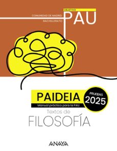 paideia  textos de filosofia para la pau  madrid  evau 2025-9788414344750