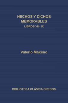 hechos y dichos memorables. libros vii-ix. epitomes. (ebook)-publio valerio maximo-9788424935450