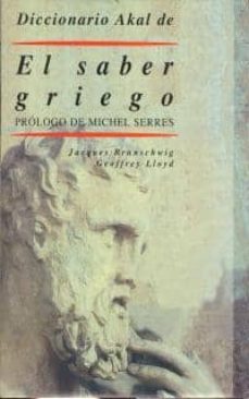 el saber griego, diccionario critico-9788446012450
