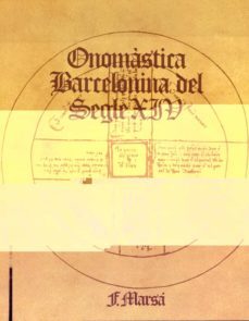 onomastica barcelonina del segle x i v-9788460008750