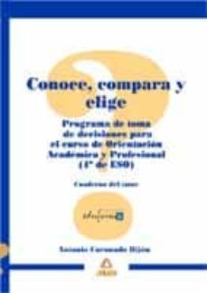 conoce, compara y elige. cuaderno del tutor (4º de eso)-9788466529150