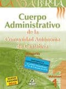 cuerpo administrativo de la comunidad autonoma de cantabria. tema rio. volumen i-9788467645750