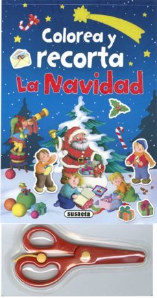 colorea y recorta la navidad-9788467780550