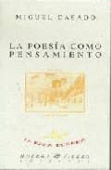 la poesia como pensamiento-9788483743850