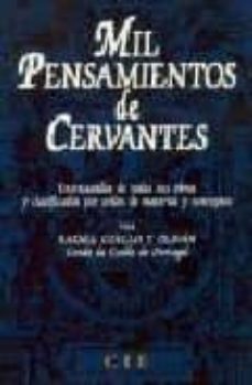 mil pensamientos de cervantes-rafael coello y olivan-9788493001650