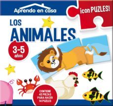 puzles educativos 3/5 animales (3 piezas)-9788499394350