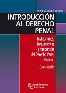 introduccion al derecho penal (ebook)-antonio garcia pablos de molina-9788499619750