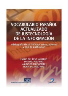 vocabulario español actualizado de iustecnologia de la informacion (ebook)-emilio del peso navarro-9788499690650