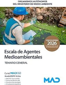 escala de agentes medioambientales. organismos autonomos del mini sterio de medio ambiente. temario general-9791370284350