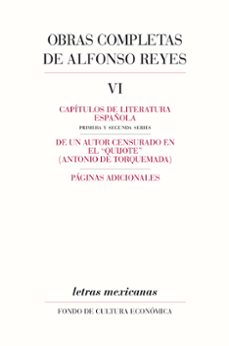 obras completas, vi capitulos de literatura española, de un autor censurado en el quijote, paginas (ebook)-alfonso reyes-9786071634160