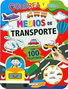 medios de trasporte. colorea y pega-9788410690660