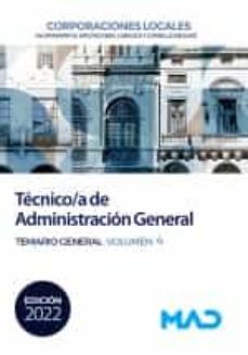tecnico/a de administracion general de corporaciones locales: temario general (vol. 4)-9788414260760