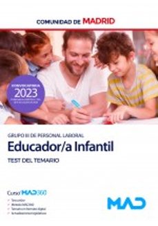 educador/a infantil grupo iii. test del temario de la comunidad autonoma de madrid-9788414275160