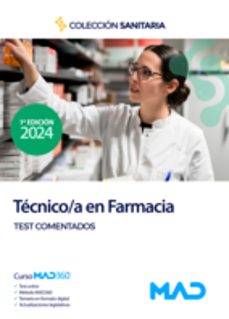 manual del técnico/a en farmacia. test comentados-9788414277560