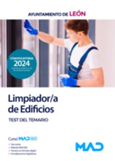 limpiador/a de edificios. test del temario. ayuntamiento de leon-9788414279960
