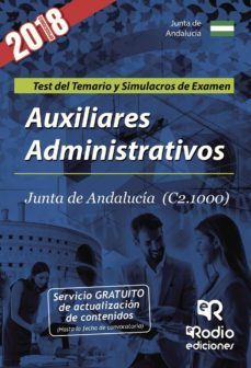 auxiliares administrativos de la junta de andalucia: test del temario y simulacros de examen-9788417287160
