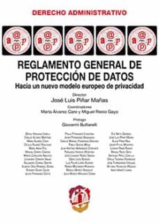 reglamento general de proteccion de datos-jose luis piñar mañas-9788429019360