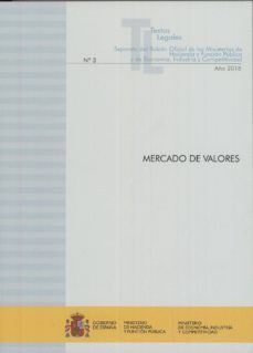 mercado de valores 2018 separata del boletin oficial de los minis terios de hacienda y funcion publica-9788447609260