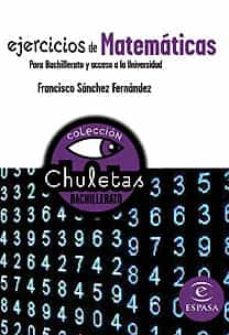 matematicas faciles para bachillerato (chuletas)-9788467027860
