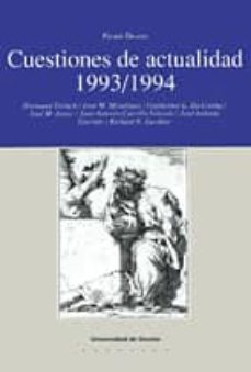 cuestiones de actualidad, 1993-1994-hermann tertsch-9788474853360