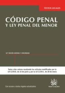 codigo penal y ley penal del menor (18ª ed)-9788490331460