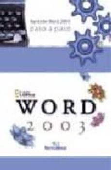 microsoft word 2003 paso a paso-9788496416260