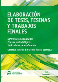 elaboracion de tesis, tesinas y trabajos finales (ebook)-gabriela iglesias-graciela resala-9789875386860