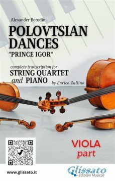 viola part of "polovtsian dances" for string quartet and piano (ebook)-alexander borodin-9791220862660
