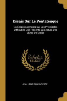 essais sur le pentateuque-9780270406870