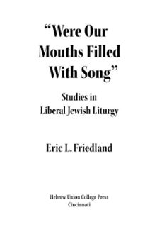 were our mouths filled with song (ebook)-eric l. friedland-9780878201570