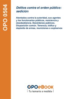 delitos contra el orden publico: sedicion. (ebook)-9781524317270