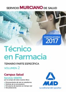 tecnico en farmacia del servicio murciano de salud: temario parte especifica (vol. 2)-9788414209370