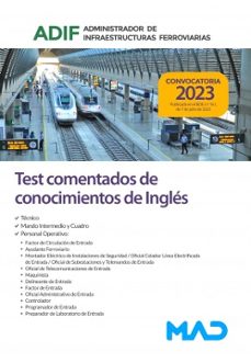 test comentados de conocimientos de ingles administrador de infraestructuras ferroviarias (adif)-9788414273470