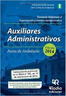 auxiliar administrativo junta de andalucia temario volumen 2-9788416232970
