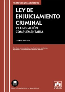 ley de enjuiciamiento criminal y legislacion complementaria-9788418025570