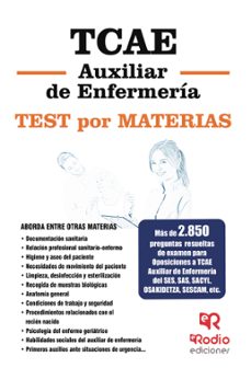 más de 2.850 preguntas resueltas de examen para oposiciones a auxiliares enfermería tcae ses, sas, s-9788418794070
