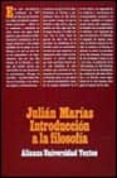 introduccion a la filosofia (4ª ed.)-julian marias-9788420680170