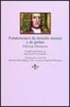 fundamentos de derecho natural y de gentes-christian thomasius-9788430925070